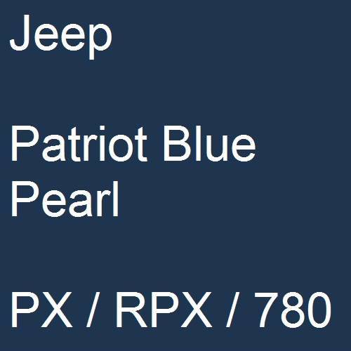 Jeep, Patriot Blue Pearl, PX / RPX / 780.